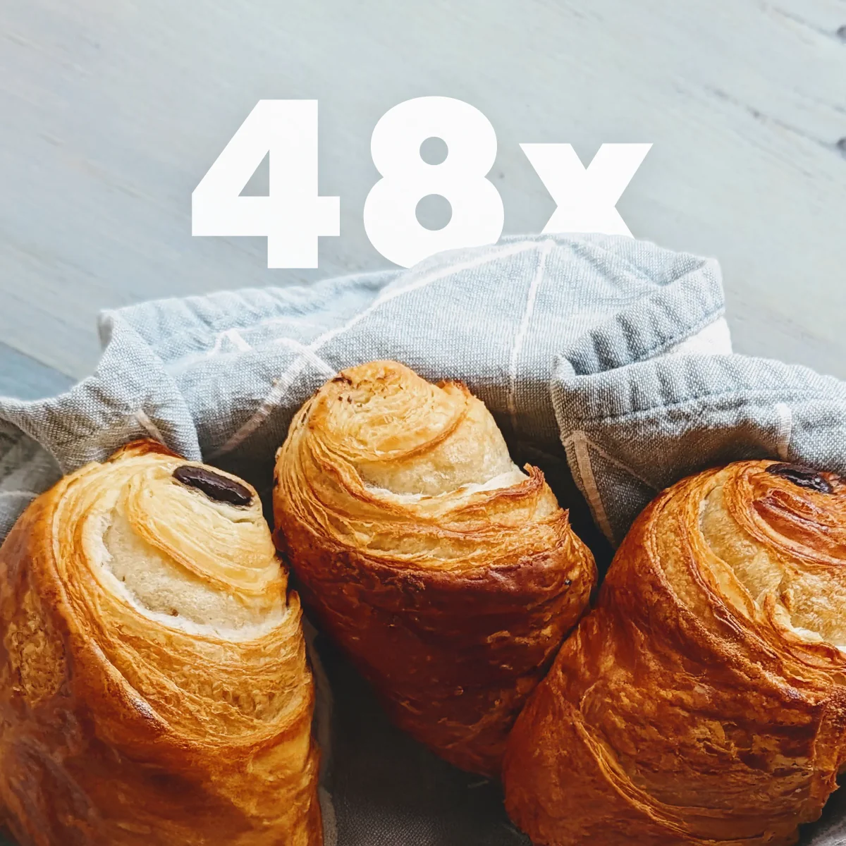 4 Dozen Chocolate Croissants (48-pack)