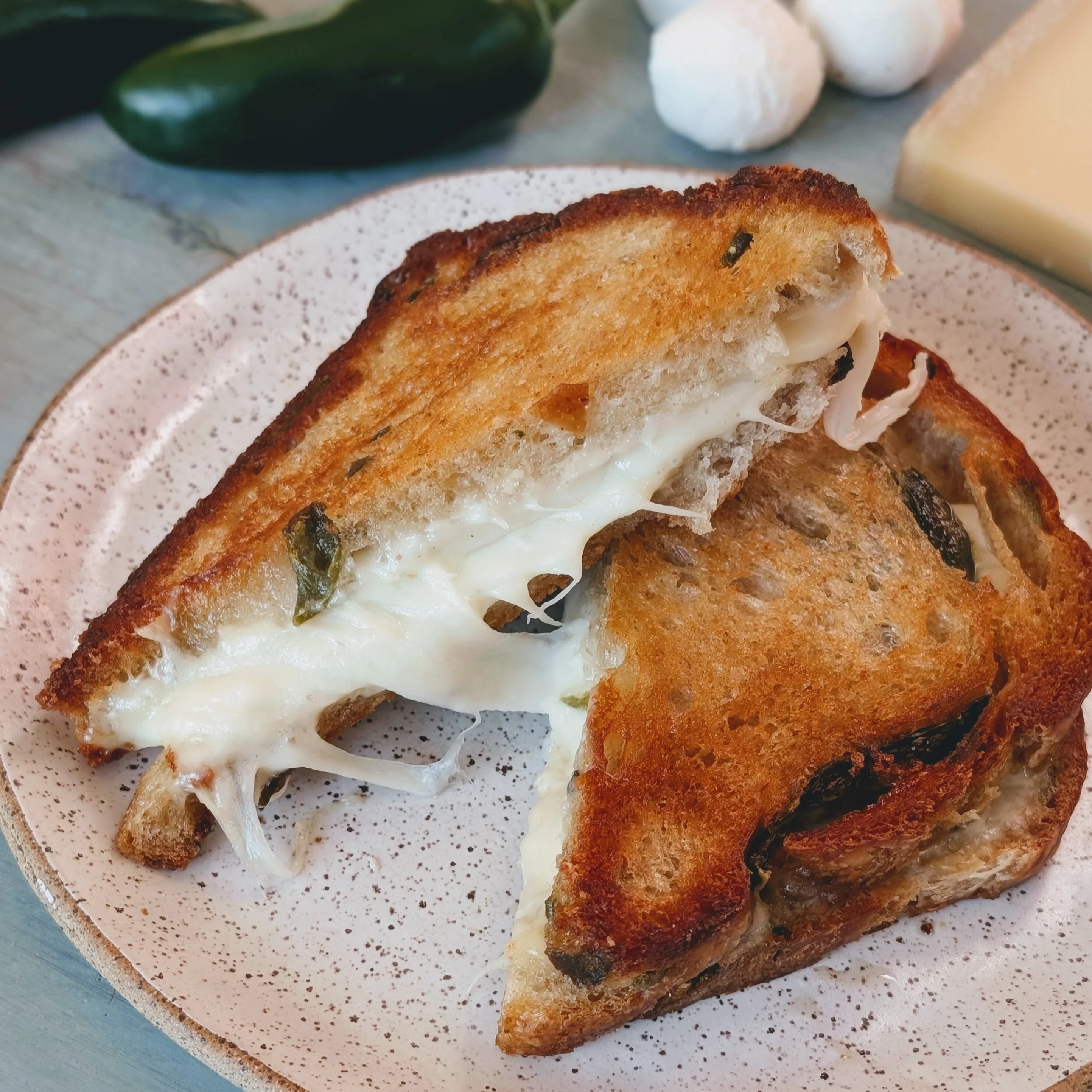 Sourdough Jalapeño Grilled Cheese Sandwich (2-pack) - Image 3