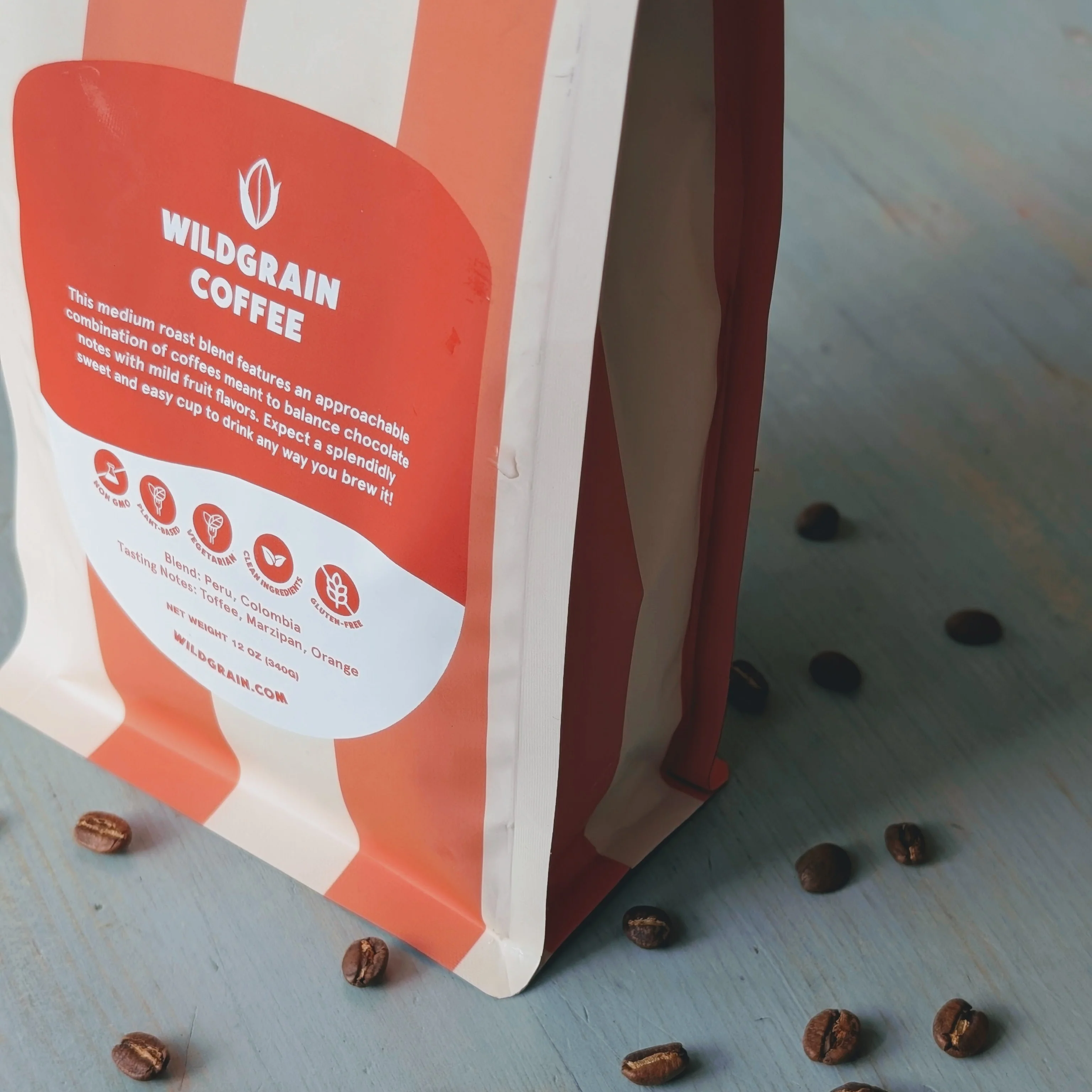 Wildgrain Coffee · Medium Roast · Whole Beans (12oz) - Image 4